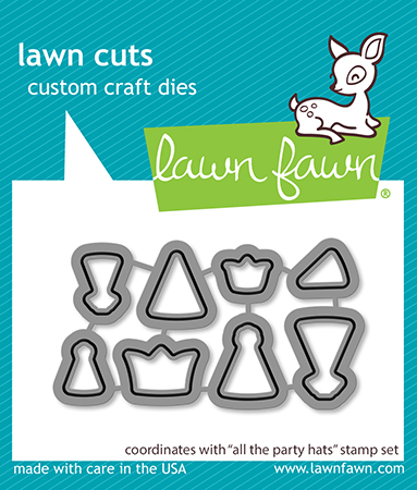 Lawn Fawn - all the party hats lawn cuts