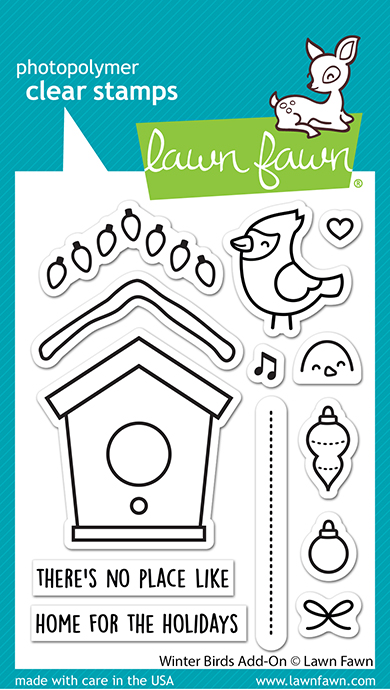 Lawn Fawn - winter birds add-on