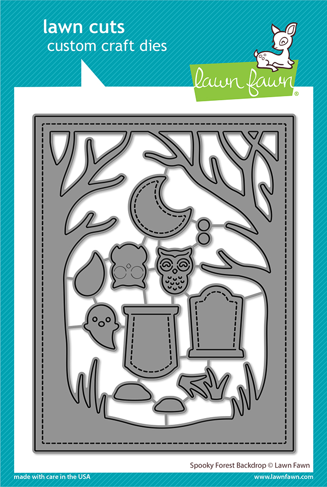 Lawn Fawn - spooky forest backdrop