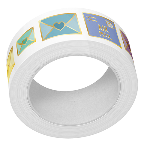 Lawn Fawn - happy mail foiled washi tape