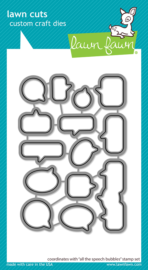 Lawn Fawn - all the speech bubbles lawn cuts