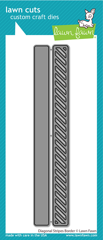 Lawn Fawn - diagonal stripes border 