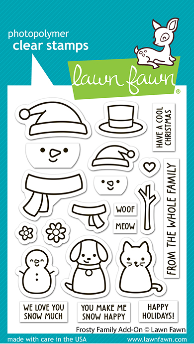 Lawn Fawn - frosty family add-on