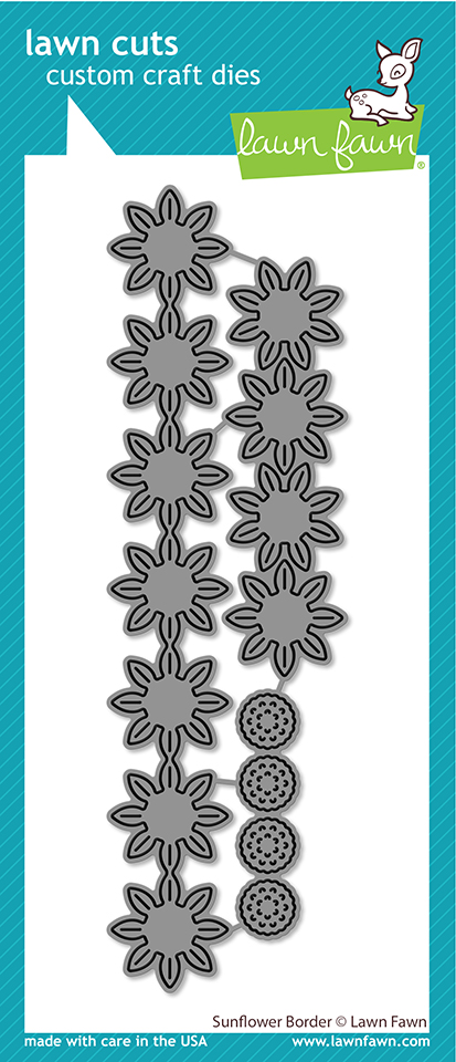Lawn Fawn - sunflower border
