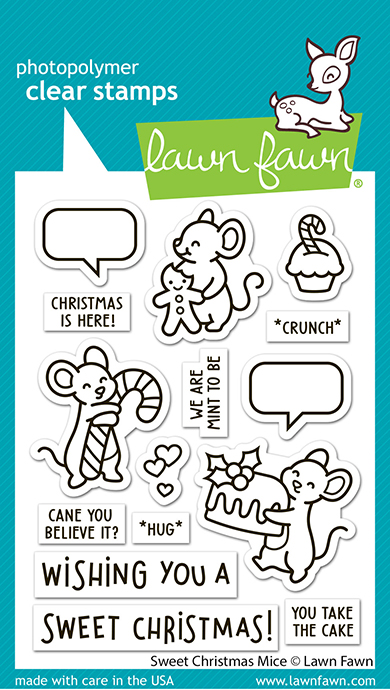 *NEW* - Lawn Fawn - sweet christmas mice