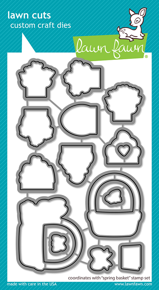 Lawn Fawn - spring basket lawn cuts