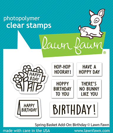 Lawn Fawn - spring basket add-on: birthday