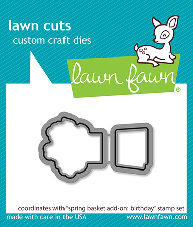 Lawn Fawn - spring basket add-on: birthday lawn cuts