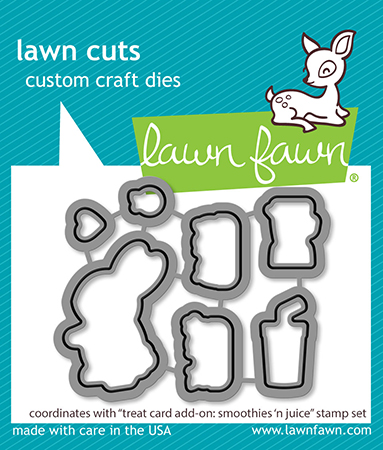 Lawn Fawn - treat cart add-on: smoothies 'n juice lawn cuts