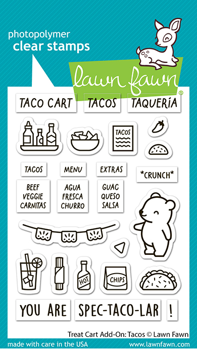 Lawn Fawn - treat cart add-on: tacos
