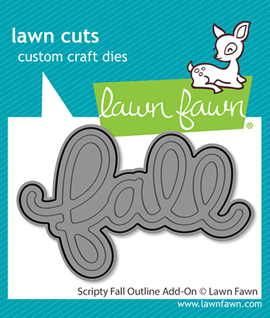 Lawn Fawn - scripty fall outline add-on