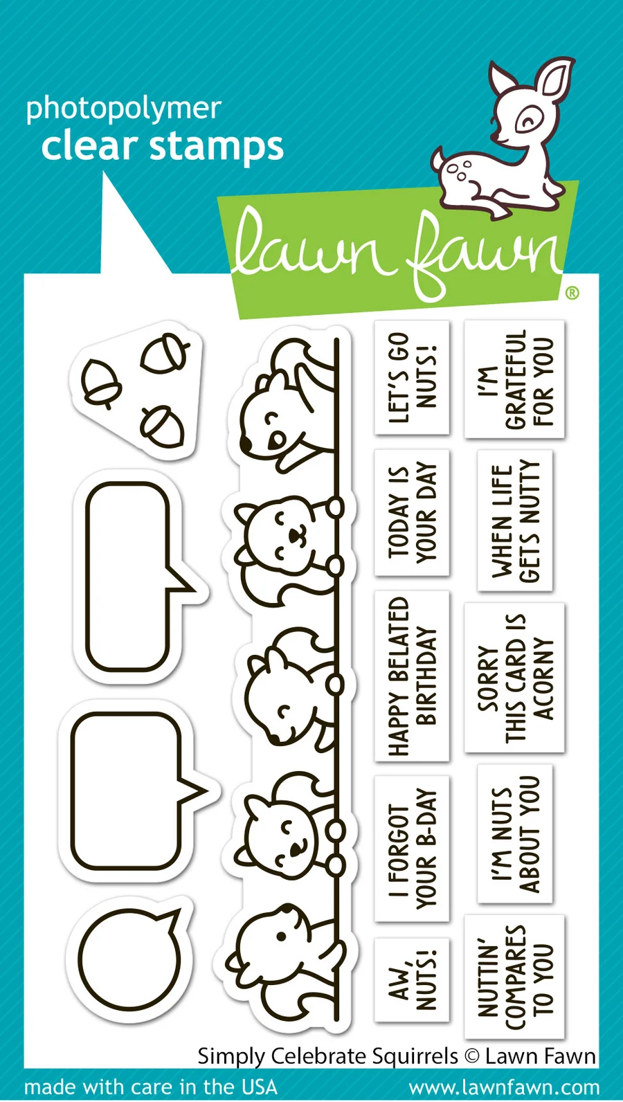 *NEW* - Lawn Fawn - simply celebrate squirrels