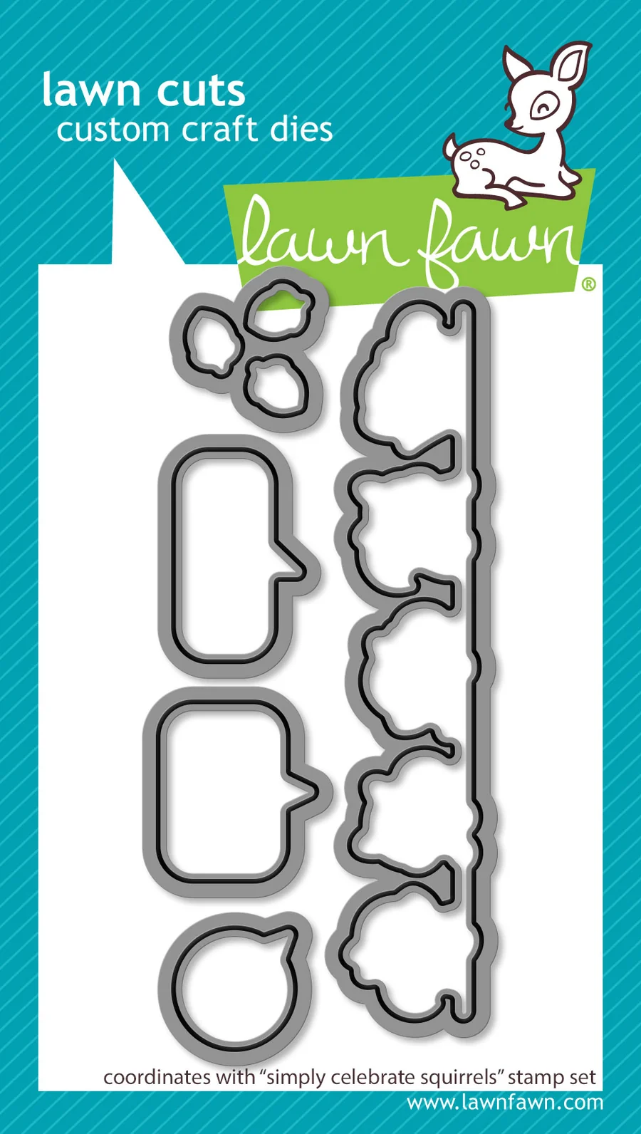 *NEW* - Lawn Fawn - simply celebrate squirrels lawn cuts
