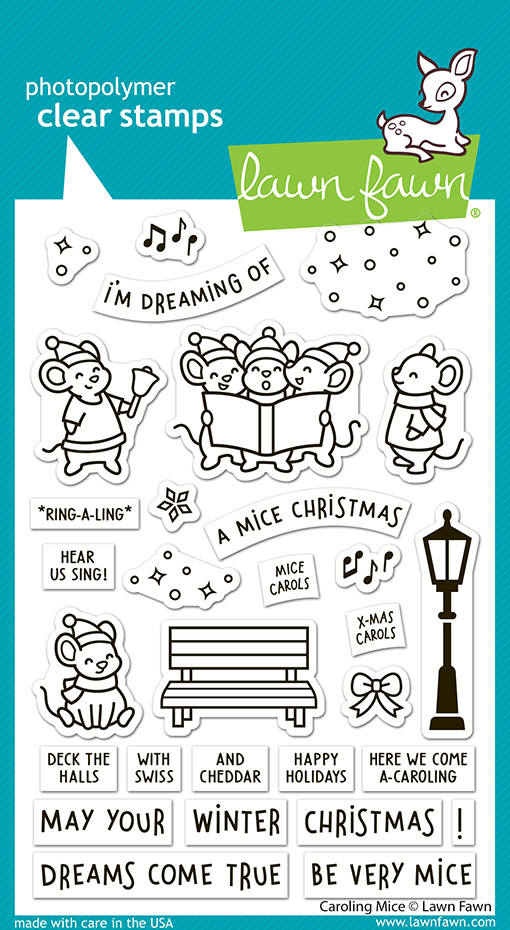 **NEW* - Lawn Fawn - caroling mice