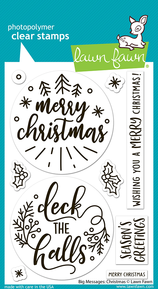 *NEW* - Lawn Fawn - big messages: christmas