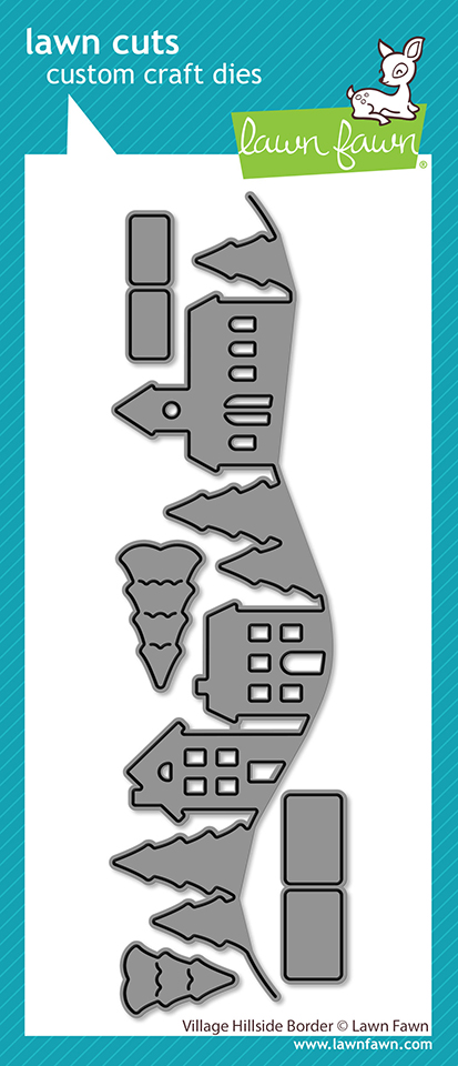 *NEW* - Lawn Fawn - village hillside border