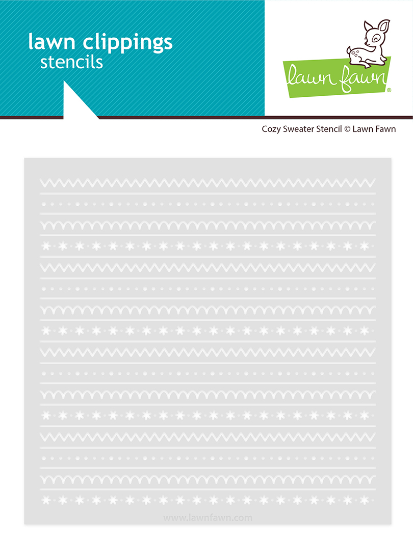 **NEW* - Lawn Fawn - cozy sweater stencil