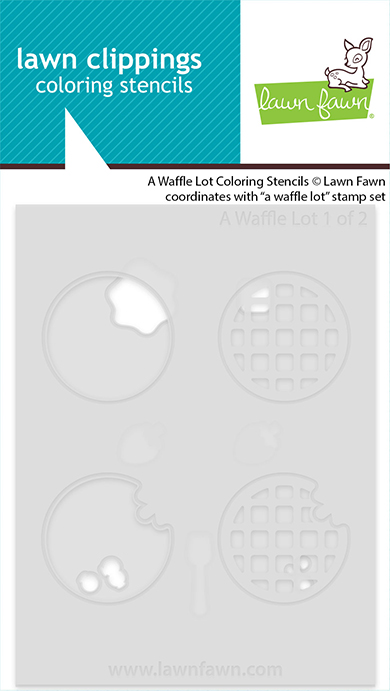 **NEW* - Lawn Fawn - a waffle lot coloring stencils