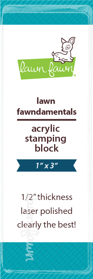 **NEW* - Lawn Fawn - 1" x 3" block