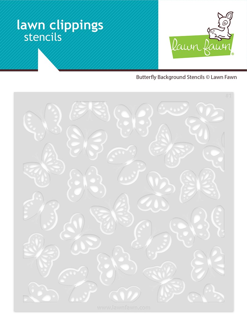 **NEW* - Lawn Fawn - butterfly background stencils
