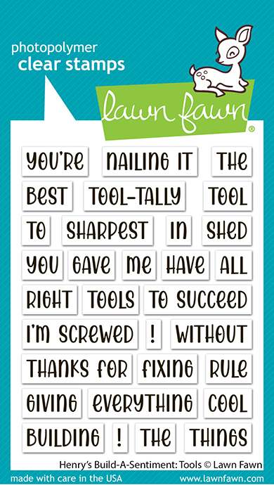 **NEW* - Lawn Fawn - henry's build-a-sentiment: tools