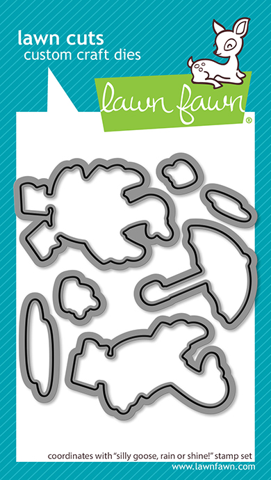 *NEW* - Lawn Fawn - silly goose, rain or shine! lawn cuts