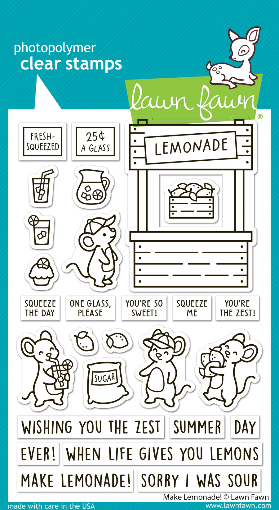 **NEW* - Lawn Fawn - make lemonade!