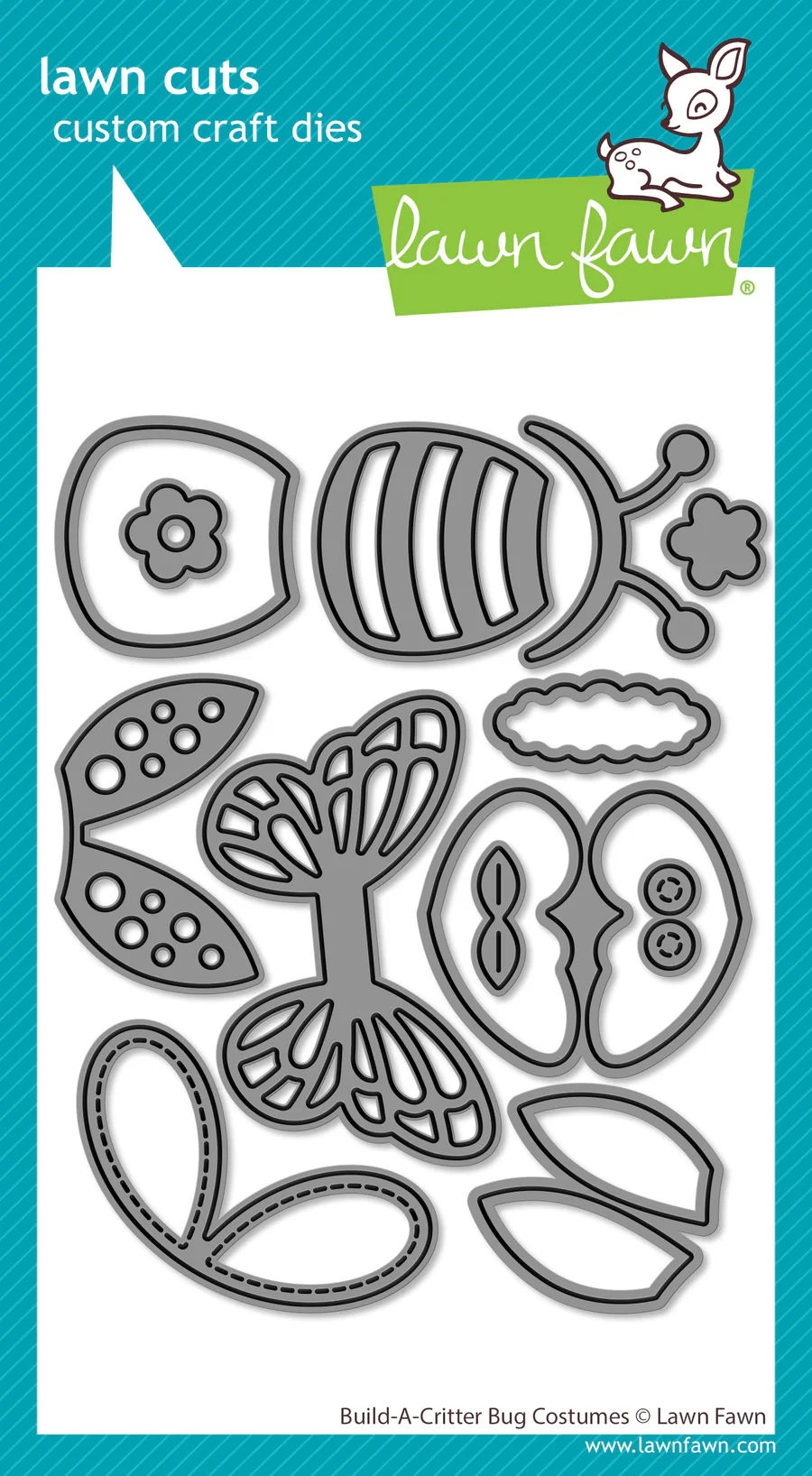 **NEW* - Lawn Fawn - build-a-critter bug costumes