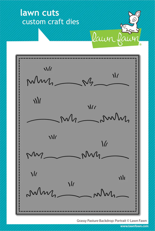 **NEW* - Lawn Fawn - grassy pasture backdrop: portrait