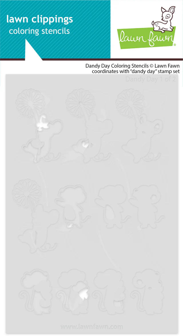 **NEW* - Lawn Fawn - dandy day coloring stencils