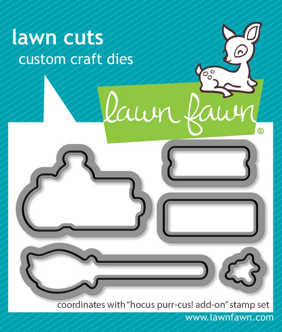 **NEW* - Lawn Fawn - hocus purr-cus! add-on lawn cuts