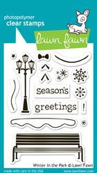 Lawn Fawn- Stamps - Winter in the Park
