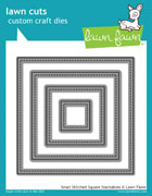 Lawn Fawn- Lawn Cuts - Small Stitched Square Stackables Dies