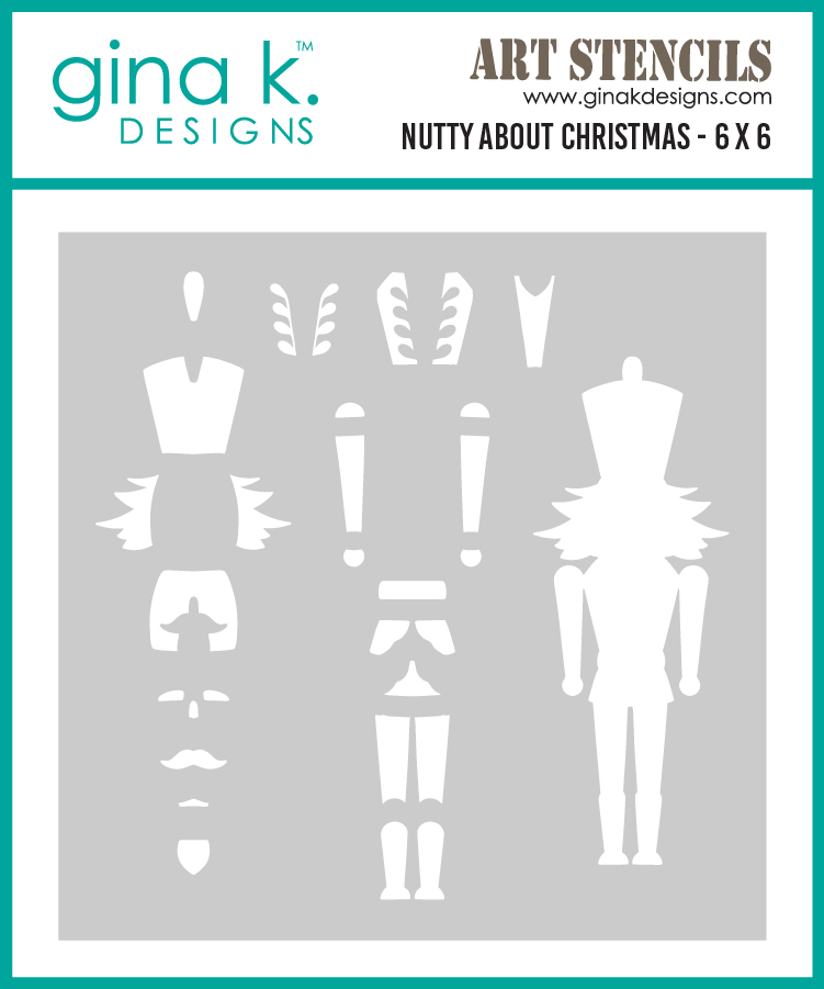 **NEW* - Gina K Designs - Nutty About Christmas - STENCIL