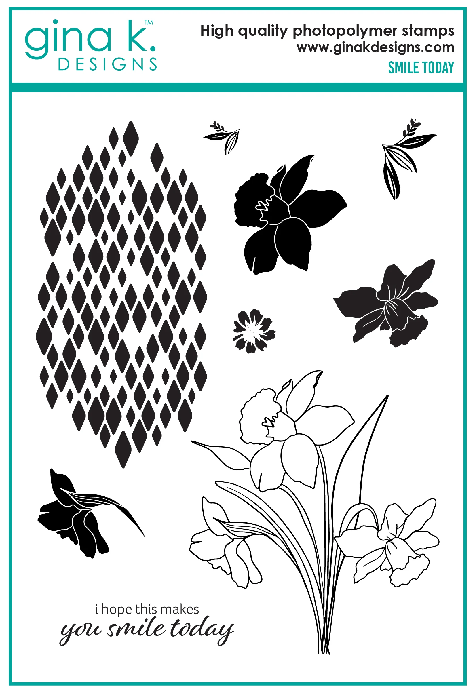 Gina K Designs - Smile Today - STAMPS