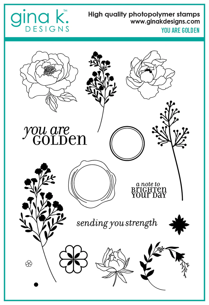 Gina K Designs - You are Golden - STAMPS