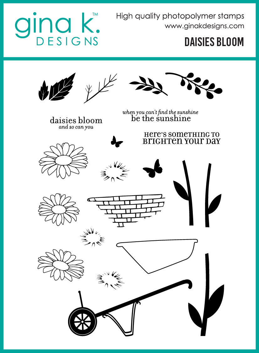 *NEW* - Gina K Designs - Daisies Bloom - STAMPS