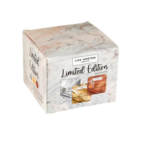 **NEW* - Spellbinders - Lisa Horton Crafts Set of 3 Ltd Edition Metallic Ink Pads - Silver, Gold and Copper