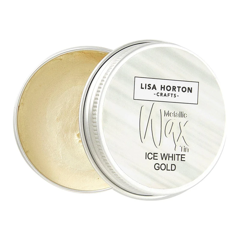 **NEW* - Spellbinders - Lisa Horton Crafts Water Based Wax Tin - Ice White Gold #2