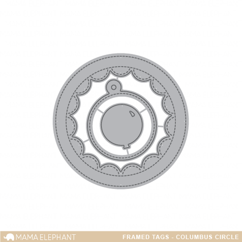 Mama Elephant - Framed Tags - Columbus Circle - Creative Cuts