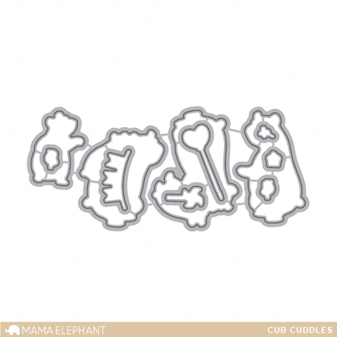 Mama Elephant - Cub Cuddles - Creative Cuts