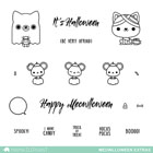 B8 Mama Elephant - Meowlloween Extras Stamp Set WITH MATCHING DIE(8)