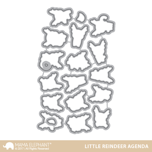 Mama Elephant - Little Reindeer Agenda - Creative Cuts
