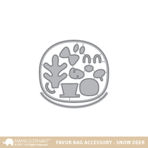 Mama Elephant - Favor Bag Accessory - Snow Deer