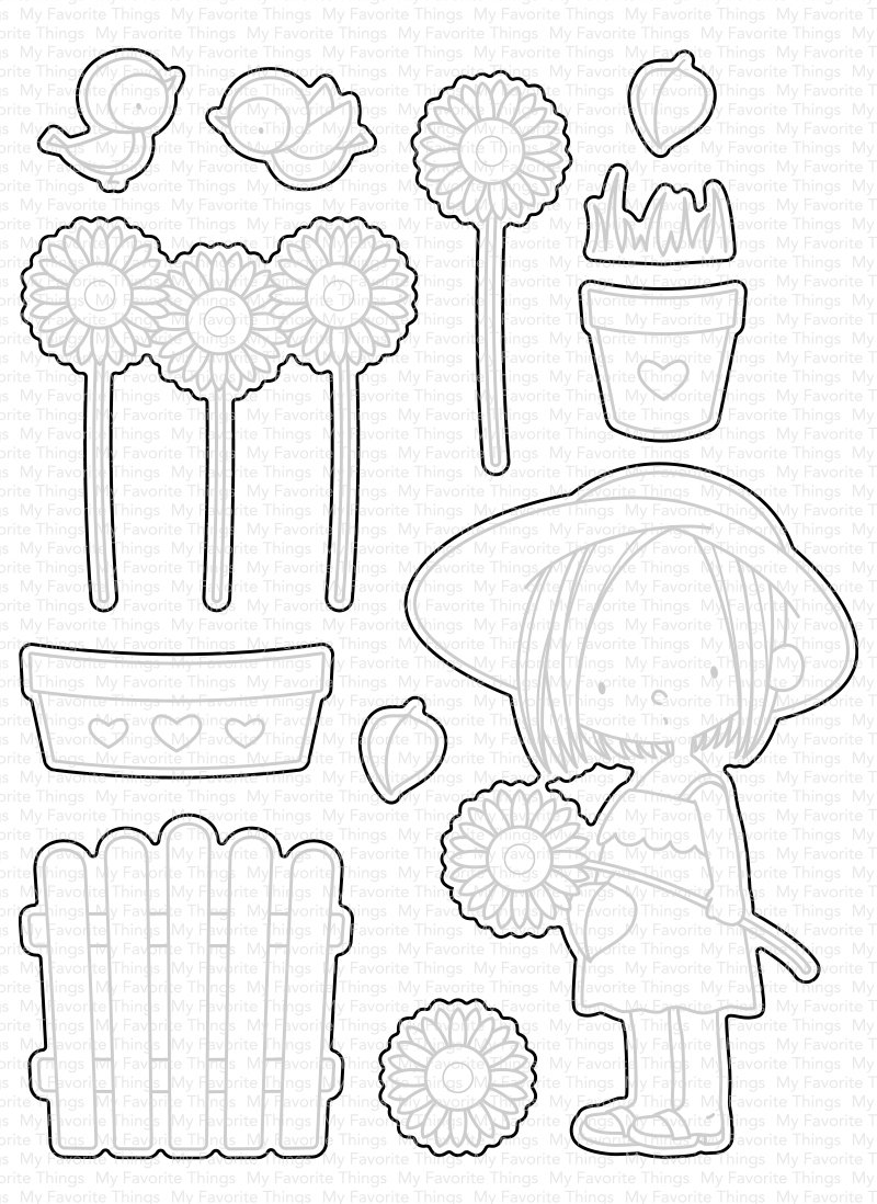 My Favorite Things - BB Sunflower Sweetheart Die-namics
