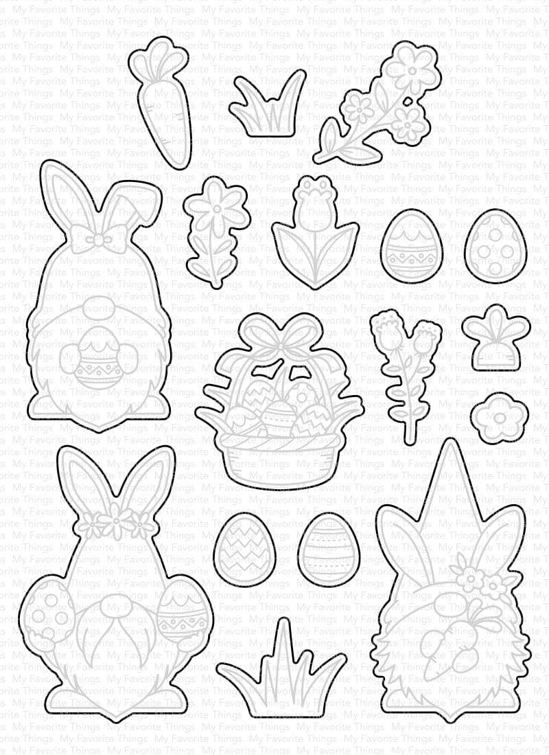 My Favorite Things - BB Spring Gnomes Die-namics