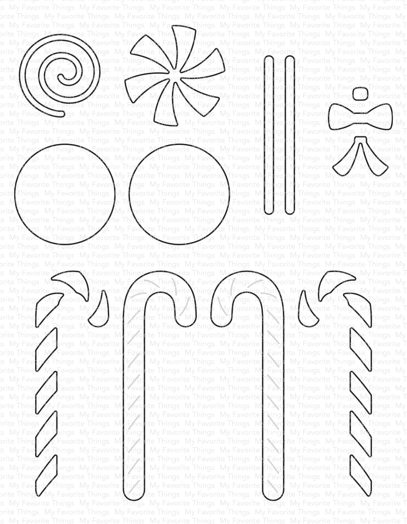 My Favorite Things - Sweet Sticks - Holiday Eddition Die-namics