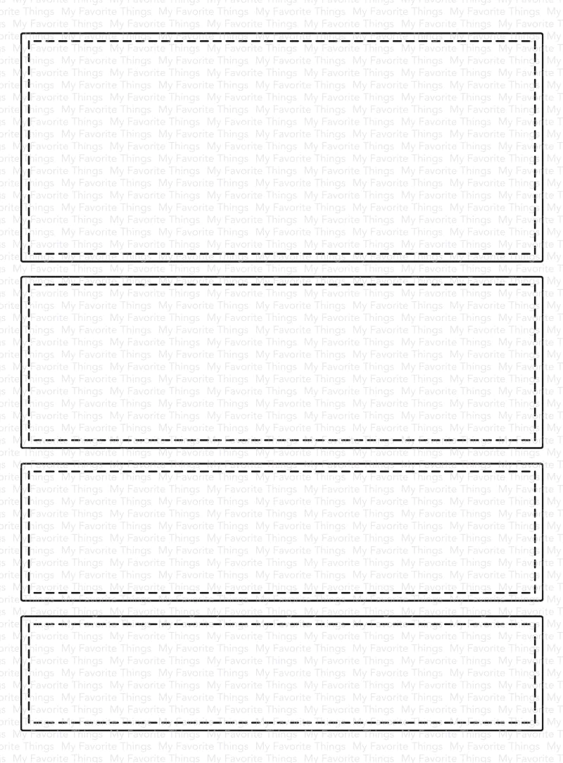 My Favorite Things - Horizontal Stitched Strips Die-namics