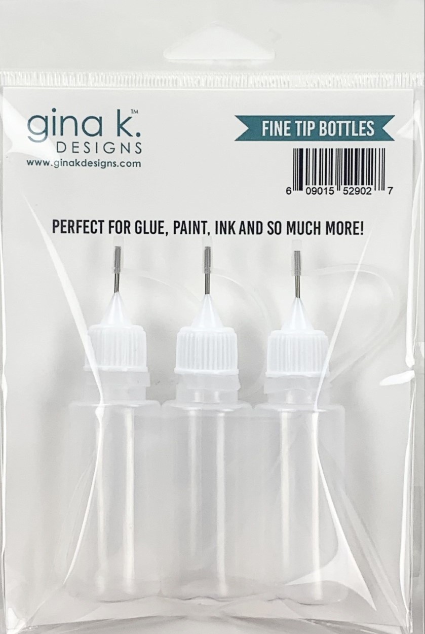 Gina K Designs - Fine Tip Bottles- 3 Pack - STORAGE