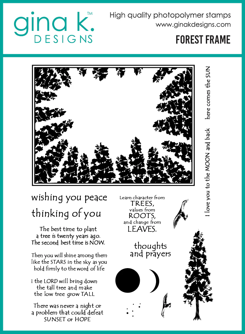 Gina K Designs - Forest Frame - STAMPS